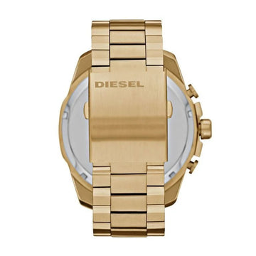 Diesel Mega Chief Gold Round Stainless Steel Men's Watch | DZ4360 | Time Watch Specialists